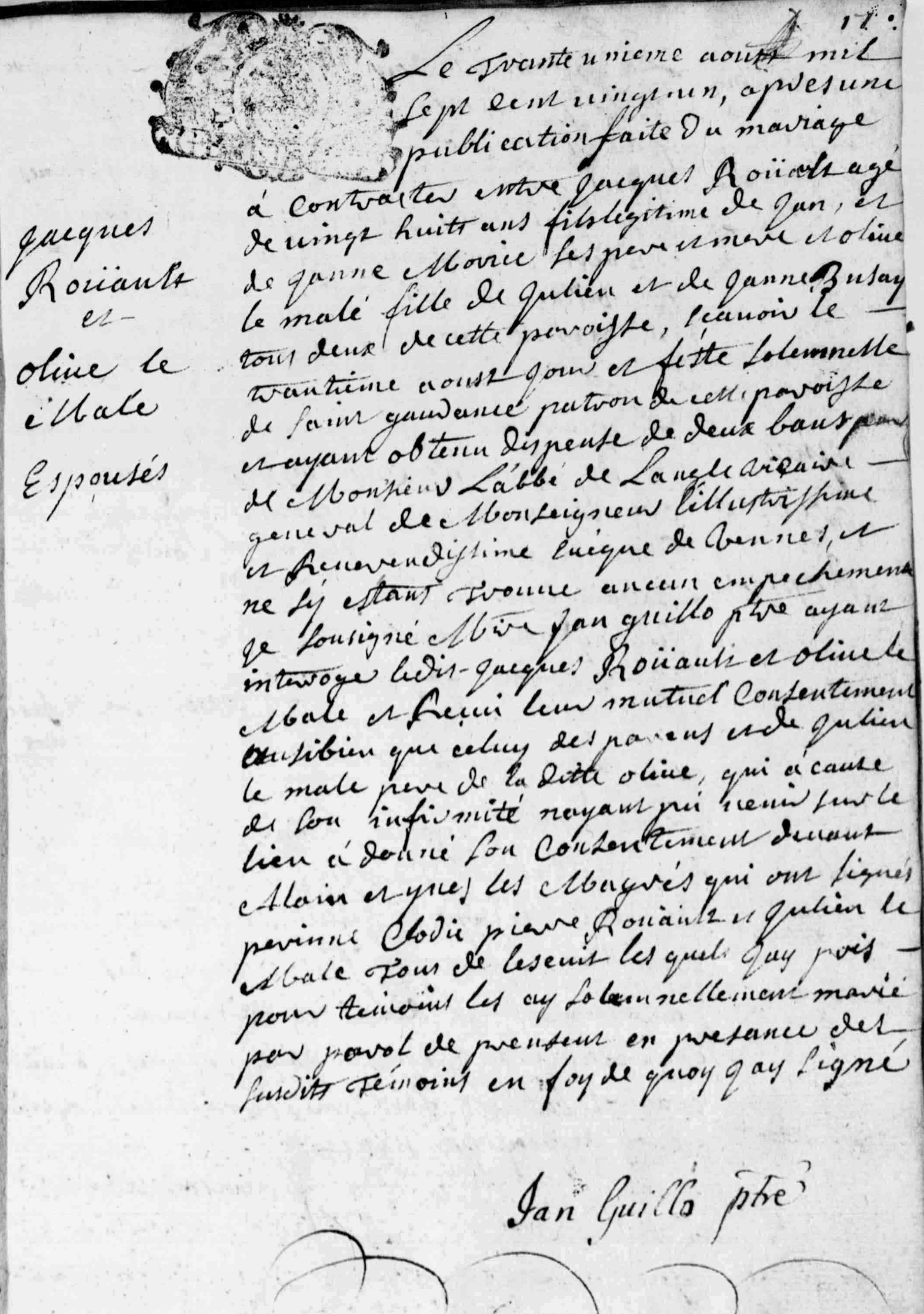 Mariage Rouault Jacques - Le Male Olive.jpg